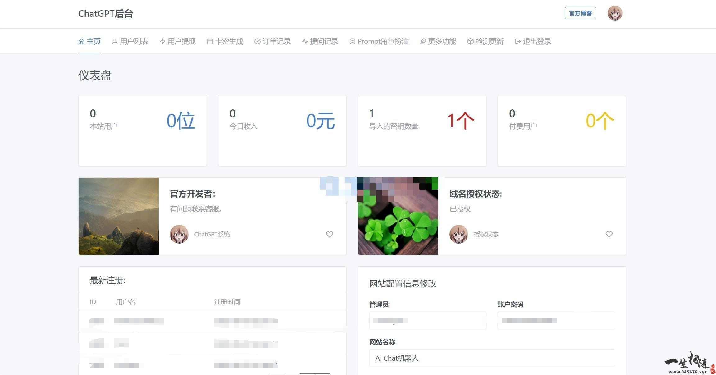 ChatGPTV4.9.1商业版AI付费创作系统解决chatGPT商业加密授权弹窗-拾光资源网