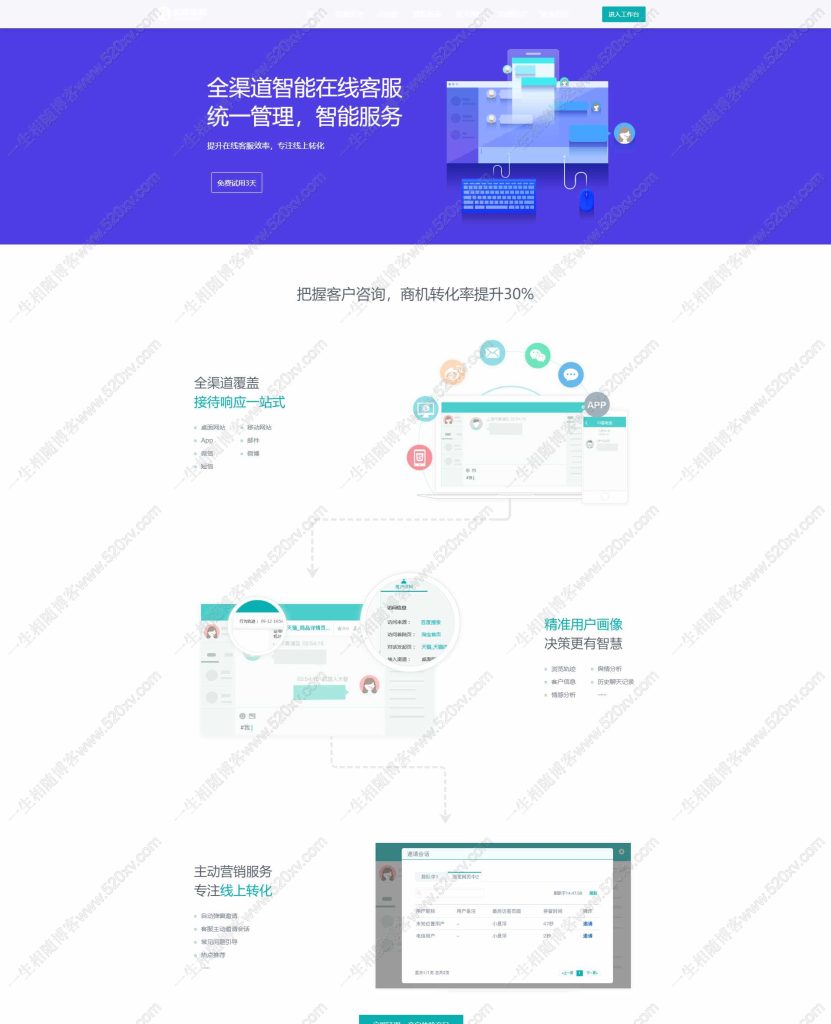 多商户版AI智能客服系统源码 支持自动回复/问候/违禁词 可对接微信公众号 网站接入在线客服系统源码-拾光资源网