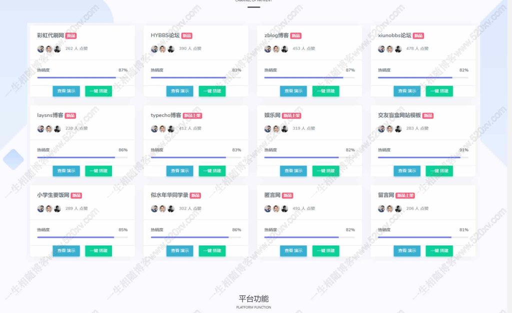 FeelWeb随心自助建站系统源码API分站版 集成易支付收款接口-拾光资源网