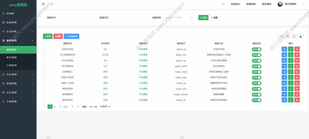 图片[3]-Ypay源支付源码v2.8.8开心版 个人免签约在线支付系统源码运营版附安卓及PC三网监控软件-拾光资源网